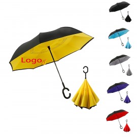 Inverted Reverse Upside Down Umbrella with Logo