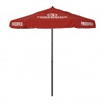 7.5' Shadetek Series Patio Umbrella with Printed Polyester Cover with Valances with Logo