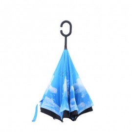 Customized logo for manual double-layer reverse umbrella with Logo  Customized logo for manual double-layer reverse umbrella with Logo
