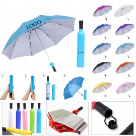 Creative Foldable Portable Bottle Umbrella with Logo