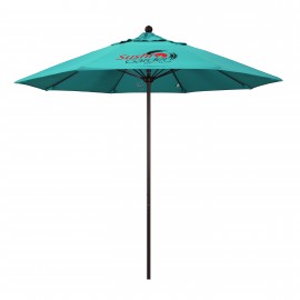 Custom 9' Venture Commercial Grade Patio Umbrella w/ Printed Sunbrella Cover