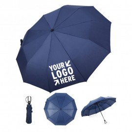 46" Arc Auto-open Telescopic Folding Umbrella with Logo  46" Arc Auto-open Telescopic Folding Umbrella with Logo