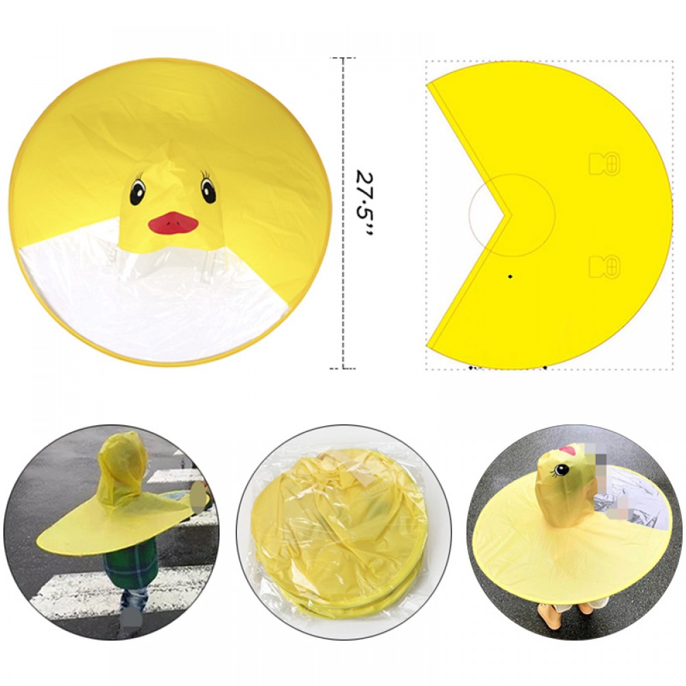 Kids Hands-free Foldable Poncho/Raincoat Logo Branded Kids Hands-free Foldable Poncho/Raincoat Logo Branded