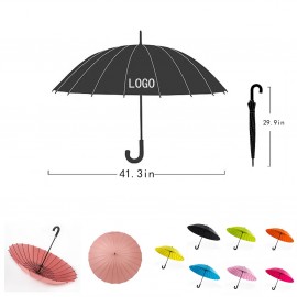 Curved Handle Sun Umbrella with Logo