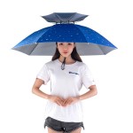 Custom Folding Sun Rain Umbrella Cap