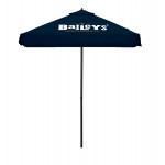 8' Shadetek Series Square Patio Umbrella with Printed Olefin Cover with Valances with Logo