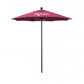 7.5' Venture Commercial Grade Patio Umbrella w/ Printed Sunbrella Cover with Logo