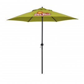 9' Shadetek Series Patio Umbrella with Printed Polyester Cover with Logo  9