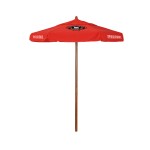 Customized 6' Ironwood Series Patio Umbrella with Printed Olefin Cover with Valances
