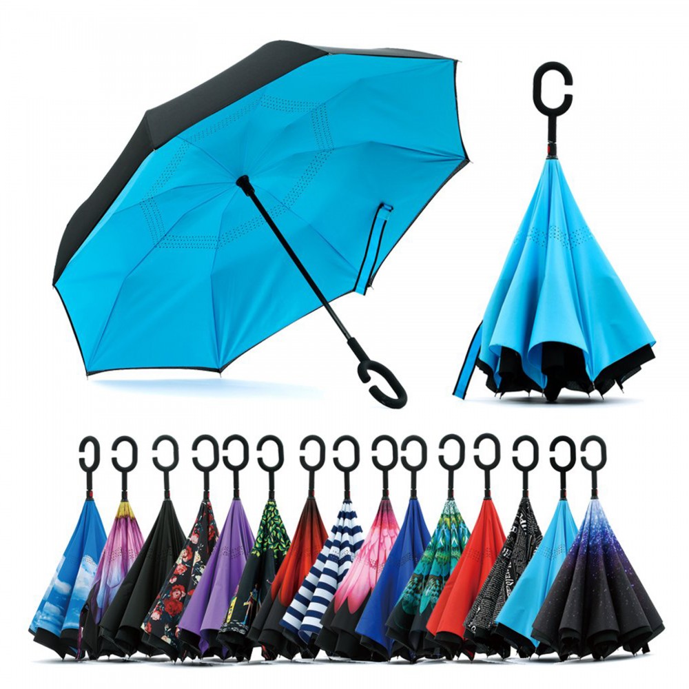 Custom Printed Reverse Folding Customized Umbrella Custom Printed Reverse Folding Customized Umbrella