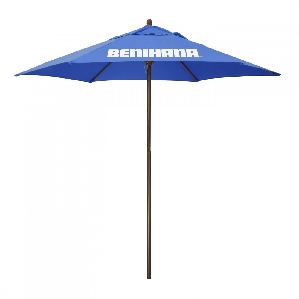 Customized 9' Ironwood Series Patio Umbrella with Printed Olefin Cover