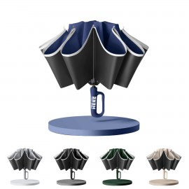 Customized Inverted Umbrella With Carabiner Handle  Customized Inverted Umbrella With Carabiner Handle