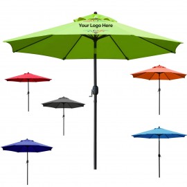 9' Tilt Aluminum Market Umbrella with Logo