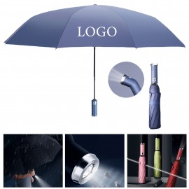 Promotional Umbrella W/ LED Flashlight Handle