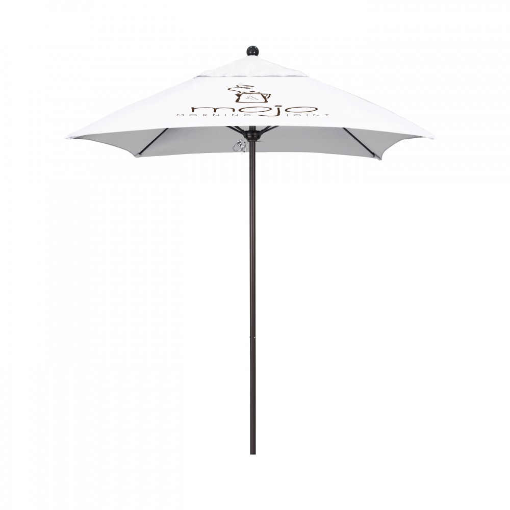 8' Venture Commercial Grade Square Patio Umbrella with Printed Sunbrella Cover with Logo
