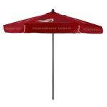 Logo Branded 9' Venture Commercial Grade Patio Umbrella w/ Printed Sunbrella Cover with Valances