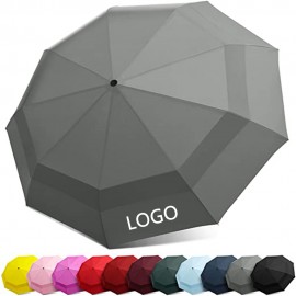 Custom Double Vented Folding Umbrella  Custom Double Vented Folding Umbrella