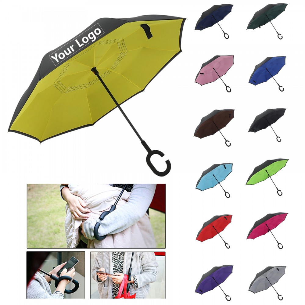 Customized C-Shaped Handle Umbrella