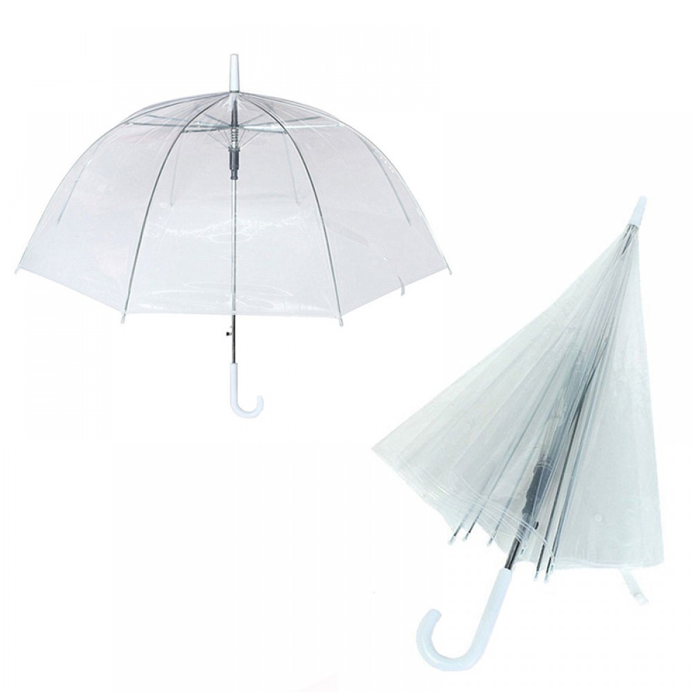 Custom Imprinted Transparent PVC Umbrella Custom Imprinted Transparent PVC Umbrella