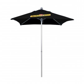 8' Summit Commercial Grade Square Patio Umbrella w/ Printed Olefin Cover with Logo