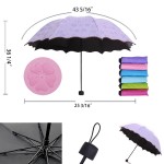 Rain Water Blossoms Umbrellas Custom Printed