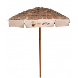 7' Palapa Style Patio Umbrella with Logo