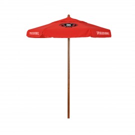 Personalized 6' Ironwood Series Patio Umbrella with Printed Polyester Cover with Valances  Personalized 6