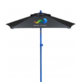 7' Colored Steel Market Umbrella with Logo  7