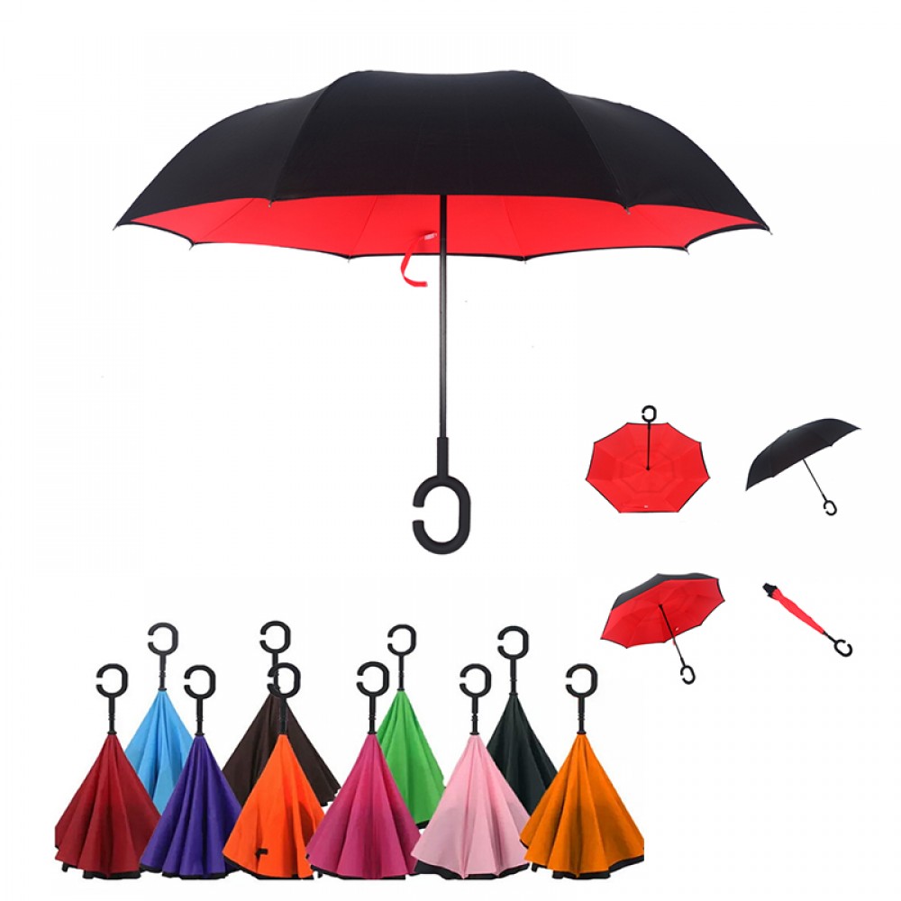 Inverted Reverse Umbrella Custom Imprinted Inverted Reverse Umbrella Custom Imprinted