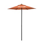 6' Shadetek Series Patio Umbrella with Printed Olefin Cover with Logo