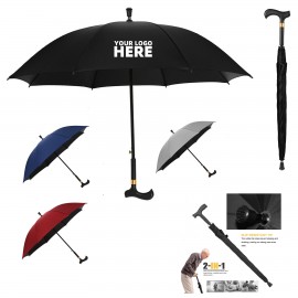 Walking Cane Umbrella with Logo