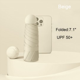 6-Rib Capsule Folding Umbrella with Logo