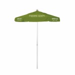 Customized 6' Summit Commercial Grade Patio Umbrella with Printed Sunbrella Cover w/ Valances