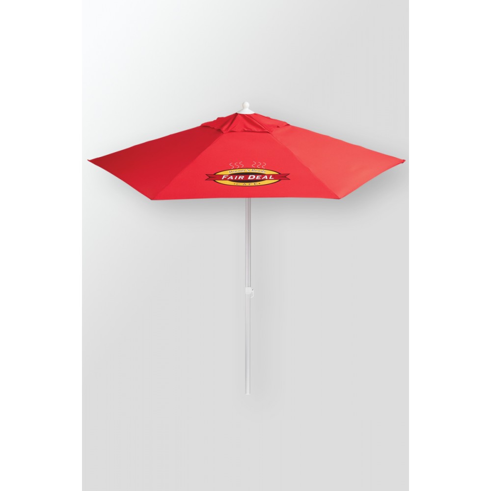 Custom 7' Telescopic Aluminum Market Umbrella Custom 7' Telescopic Aluminum Market Umbrella