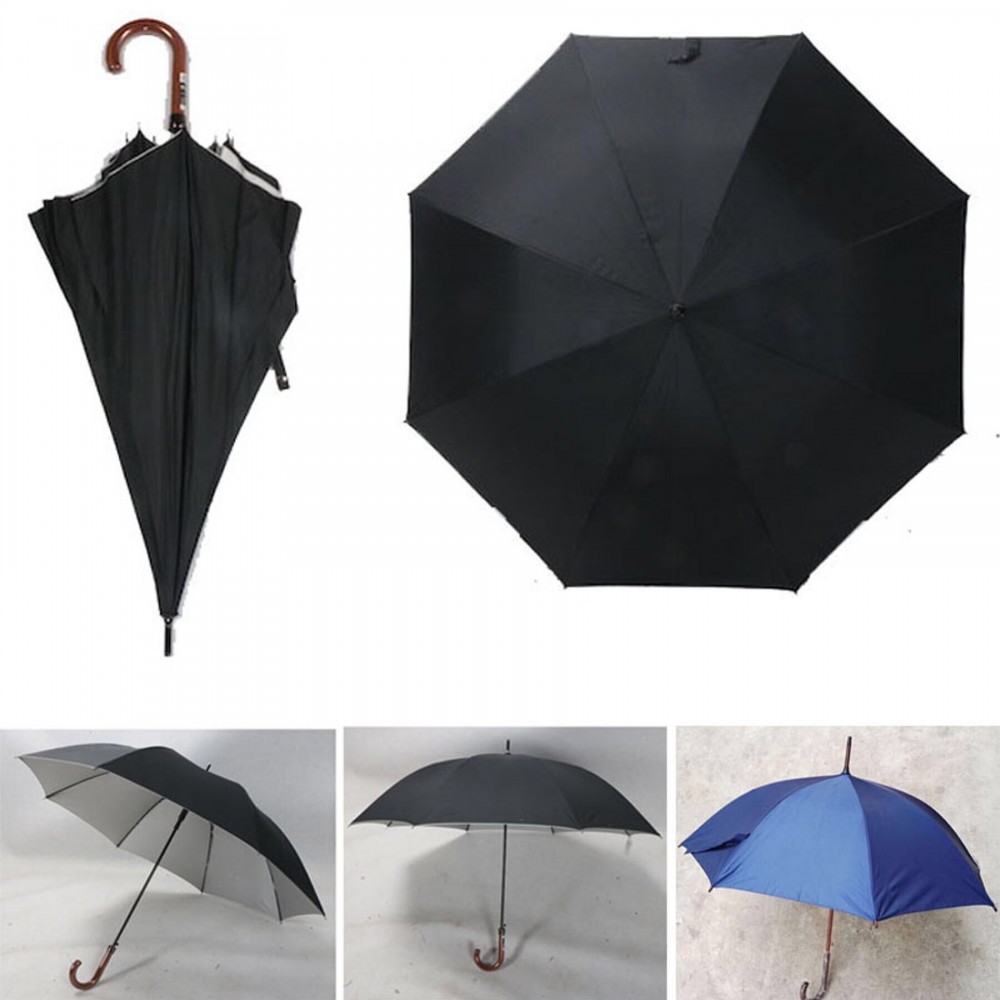 Custom Imprinted Auto Wooden Stick Umbrella Custom Imprinted Auto Wooden Stick Umbrella