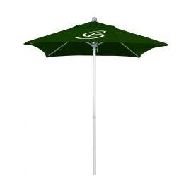 8' Summit Series Square Patio Umbrella with Printed Polyester Cover with Logo  8