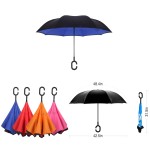 Logo Branded,Ptomotional Double Layer Reverse Inverted Umbrella