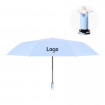 Folding Reverse Automatic Umbrella with Frosted Handle with Logo