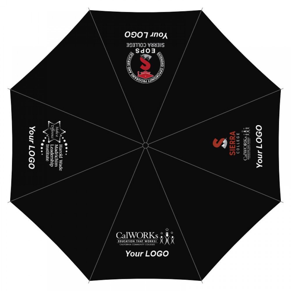 Reinforced night reflective buckle reverse automatic umbrella with Logo