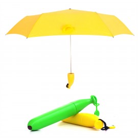 Travel Mini Banana Shaped Umbrellas with Logo  Travel Mini Banana Shaped Umbrellas with Logo
