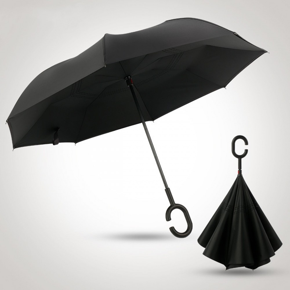 Inverted Umbrella With C Shaped Holder with Logo