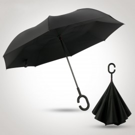 Inverted Umbrella With C Shaped Holder with Logo