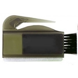 Custom Imprinted Letter Slitter w/Computer Brush & Screen Sweep Translucent Smoke  Custom Imprinted Letter Slitter w/Computer Brush & Screen Sweep Translucent Smoke