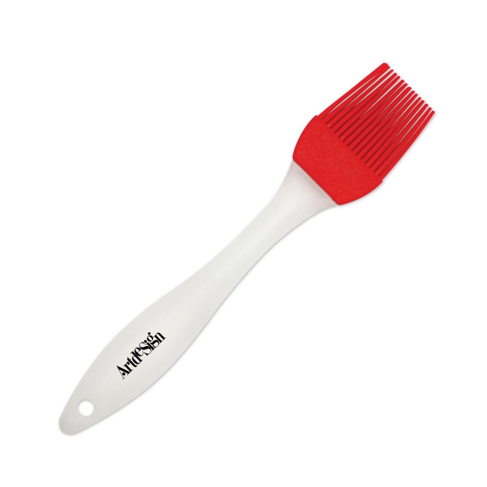 Custom Printed Red Silicone Basting Brush Custom Printed Red Silicone Basting Brush