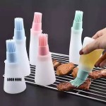 Logo Branded BBQ Silicone Oil Bottles with Brushes