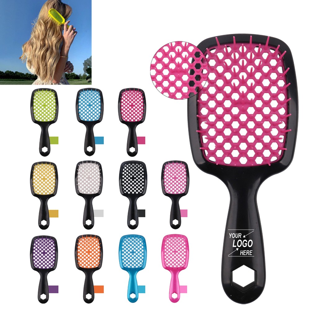 Custom Imprinted Wet and Dry Detangling Hair Brush Custom Imprinted Wet and Dry Detangling Hair Brush