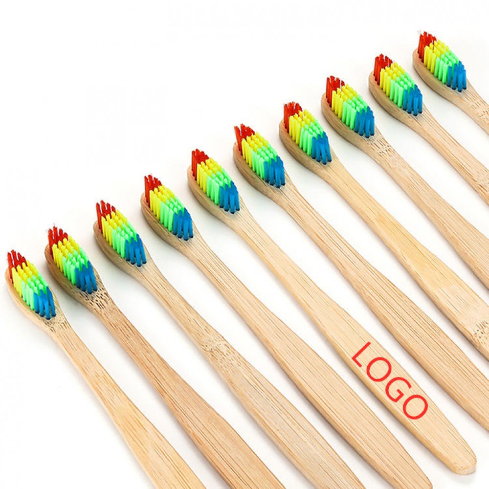 Custom Imprinted Biodegradable Natural Bamboo Toothbrush Custom Imprinted Biodegradable Natural Bamboo Toothbrush