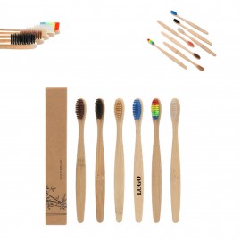Logo Branded Bamboo Tooth Brush