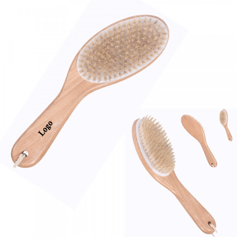 Body Brush with Wooden Handle Logo Branded Body Brush with Wooden Handle Logo Branded
