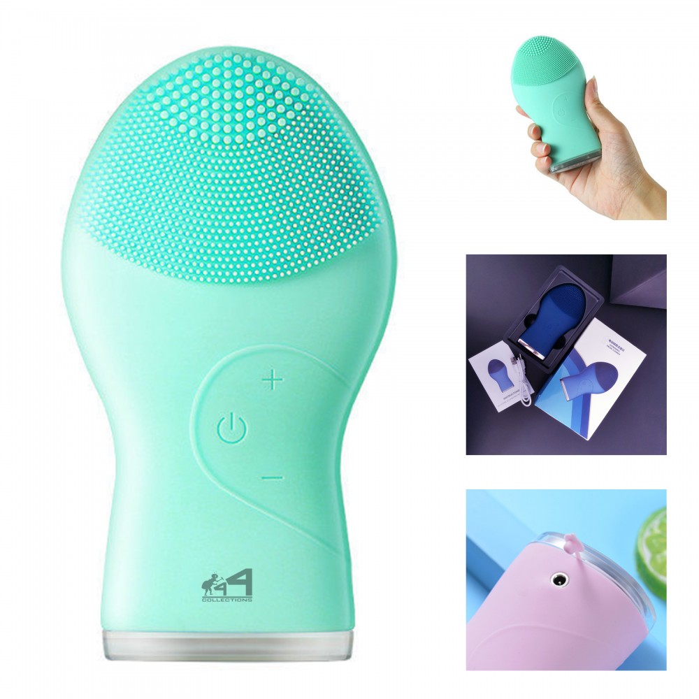 Logo Branded Electric Silicone Facial Cleansing Brush